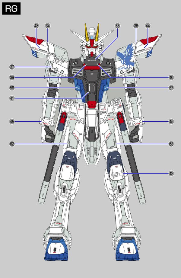 EVO水貼 RG 上海限定 自由鋼彈 高清晰 螢光專用水貼 ER05 EVO水貼 RG 上海限定 自由鋼彈 高清晰 螢光專用水貼 ER05