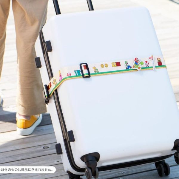 任天堂 超級瑪利歐兄弟 無敵星星幸運星行李箱束帶行李束帶旅行箱束帶 任天堂 超級瑪利歐兄弟 無敵星星幸運星行李箱束帶行李束帶旅行箱束帶