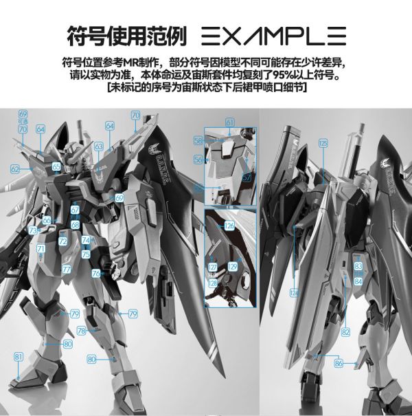 咕廠長 GU水貼 HG MR風格 宙斯魅影 命運鋼彈 高清水貼 GU-H258 咕廠長 GU水貼 HG MR風格 宙斯魅影 命運鋼彈 高清水貼 GU-H258