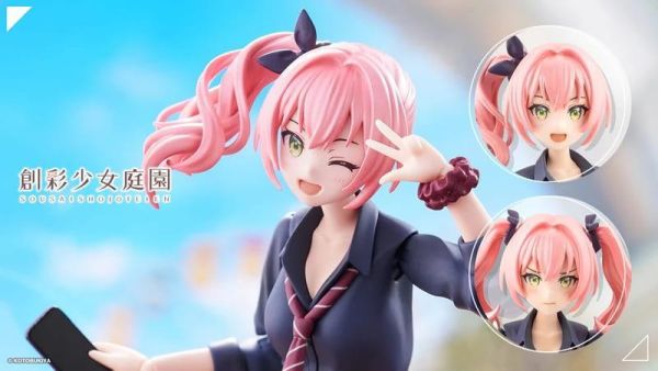 1月預購 壽屋 1/10 創彩少女庭園 側馬尾醬 組裝模型 0826 壽屋 1/10 創彩少女庭園 側馬尾醬