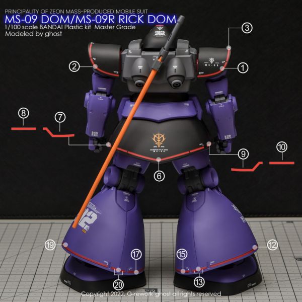 炎水貼 CHOST版 MG 1/100 里克德姆 1.5 專用水貼 CGMG44 炎水貼 CHOST版 MG 1/100 里克德姆 1.5 專用水貼 CGMG44