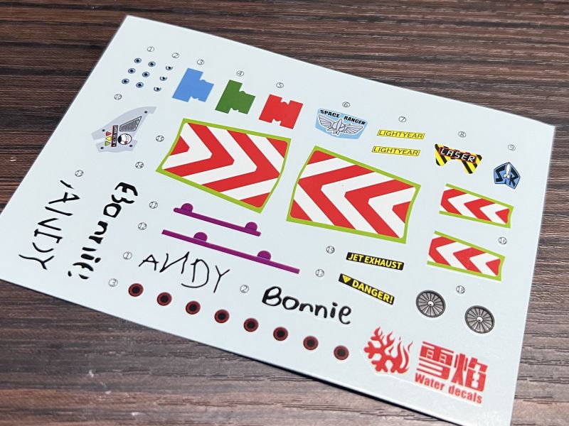 雪焰水貼 FRS 巴斯光年 胡迪  螢光 高清晰 專用水貼 SFRS02 雪焰水貼 FRS 巴斯光年 胡迪  螢光 高清晰 專用水貼 SFRS02