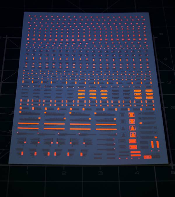 EVO水貼 通用比例 1/100 RB01-4 橙-白 螢光水貼 EVO水貼.鋼彈.