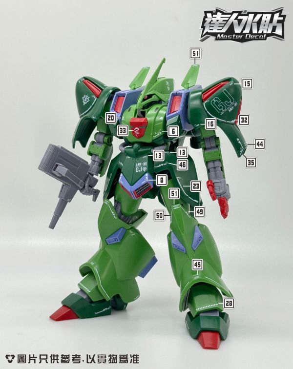 達人水貼 BANDAI HG 1/144 鋼彈ZZ GALLUSS-J 卡爾斯J  DLH129 鋼普拉 達人水貼 BANDAI HG 1/144 鋼彈ZZ GALLUSS-J 卡爾斯J  DLH129 鋼普拉