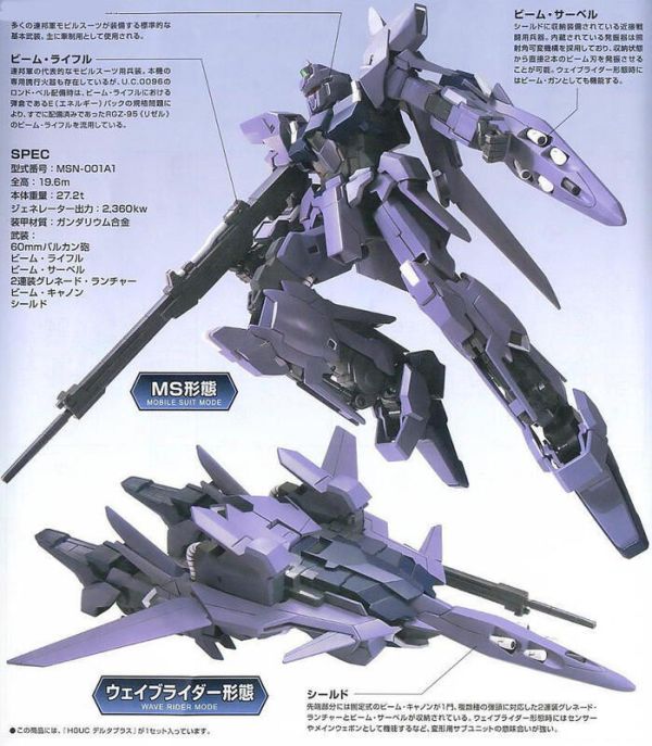 8月 BANDAI HGUC 1/144 #115 鋼彈 Delta Plus 百式變型機 5059164 BANDAI  HGUC 1/144 #115 鋼彈 Delta Plus 百式變型機 5059161