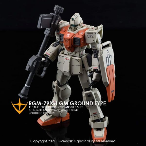 炎水貼 GHOST版 HG RX-79 新生 陸戰型吉姆 08MS小隊 螢光 專用水貼 CGHG06 炎水貼.模型水貼.鋼彈水貼.鋼彈模型水貼