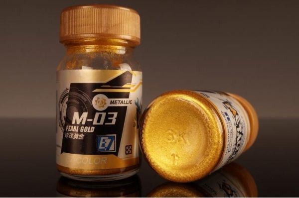 E7-M-03 珍珠黃金 E7.模型專用漆.硝基漆