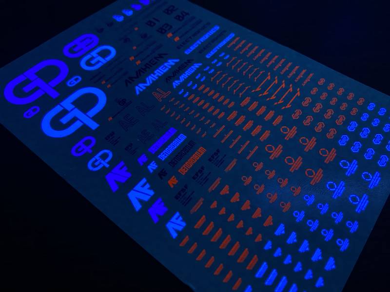 雪焰水貼 GP系列 MG&HG通用 高清晰 螢光專用水貼 SY-TY12 雪焰水貼 GP系列 MG&HG通用 高清晰 螢光專用水貼 SY-TY12