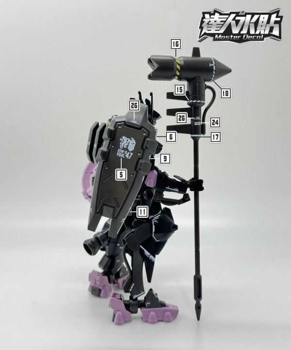 達人水貼 HG 1/144 情魔鋼彈 鐵血的孤兒 IBO 專用水貼 DLH109 達人水貼 HG 1/144 情魔鋼彈 鐵血的孤兒 IBO 專用水貼 DLH109