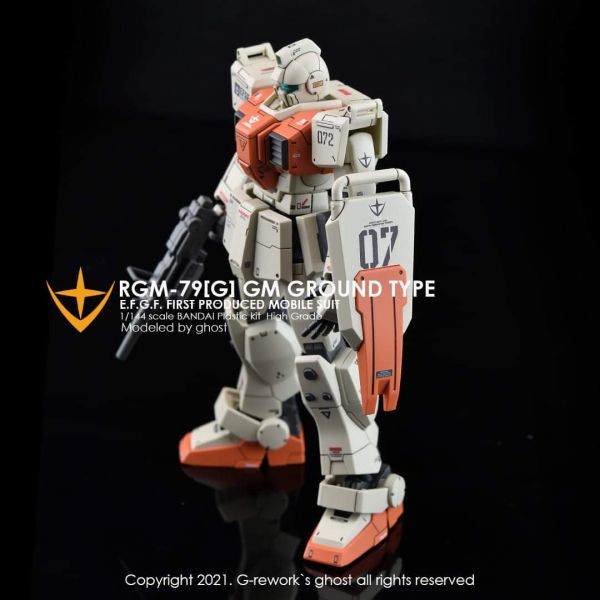 炎水貼 GHOST版 HG RX-79 新生 陸戰型吉姆 08MS小隊 螢光 專用水貼 CGHG06 炎水貼.模型水貼.鋼彈水貼.鋼彈模型水貼