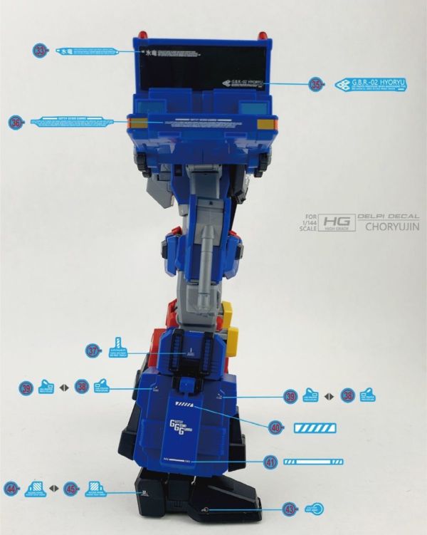 炎水貼 HG 1/144 勇者王 超龍神 CGHG122 炎水貼 HG 1/144 勇者王 超龍神 專用水貼 CGHG122
