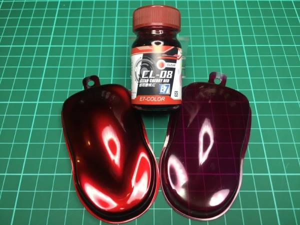 E7-CL-08 透明櫻桃紅 E7.模型專用漆.硝基漆