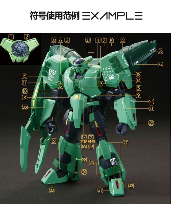 咕廠長 GU水貼 HG 1/144 波里諾克·薩曼 Z鋼彈 高清晰 專用水貼 GU-H259 咕廠長 GU水貼 HG 1/144 波里諾克·薩曼 Z鋼彈 高清晰 專用水貼 GU-H259