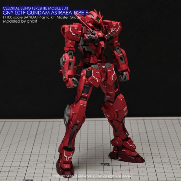 炎水貼 MG CHOST 正義女神F 專用水貼 CGMG50 炎水貼 MG CHOST 正義女神F 專用水貼 CGMG50
