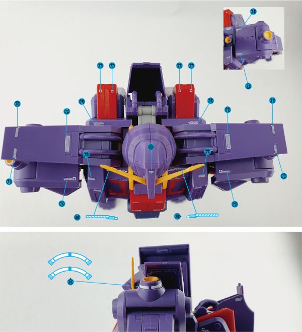 炎水貼 HG 1/144 精神感應鋼彈 MK-II  鋼彈  水貼 CGHG114 GSC 組裝模型 MODEROID VS騎士檸檬汽水&40炎 焰火皇帝