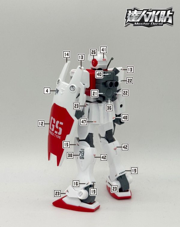 達人水貼 HGUC 051 1/144 吉姆宇宙型 RGM-79GS  專用水貼 DLH164 達人水貼 HGUC 051 1/144 吉姆宇宙型 RGM-79GS  專用水貼 DLH164