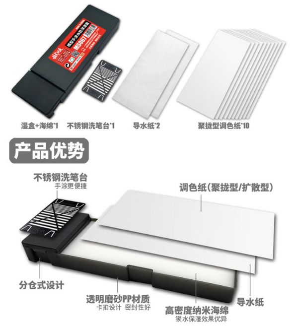 模式玩造 MS067 模型水性調色濕盤 模式玩造 MS067 模型水性調色濕盤