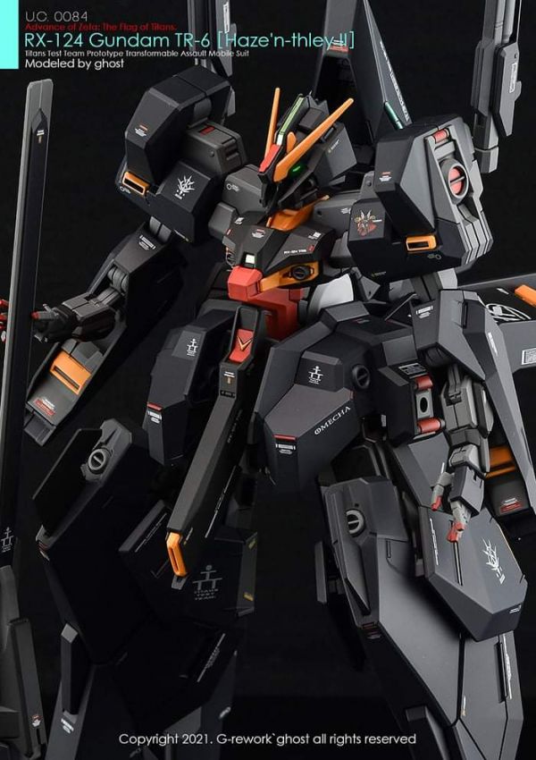炎水貼 GHOST版 HGUC RX-124 鋼彈 TR-6 海瑟斯雷Ⅱ專用水貼 CG-HG15 炎水貼 GHOST版 HGUC RX-124 鋼彈 TR-6 海瑟斯雷Ⅱ專用水貼