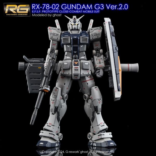 炎水貼 GHOST RG 1/144 RX-78-2 Gundam 鋼彈 VER 2.0 G3 水貼 炎水貼 GHOST RG 1/144 RX-78-2 Gundam 鋼彈 VER 2.0 G3 水貼
