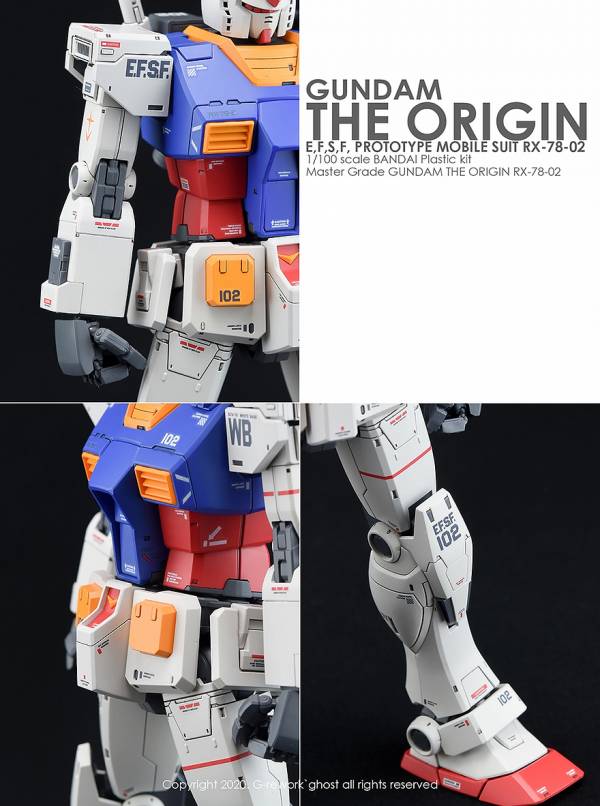 炎水貼 GHOST版 MG RX-78 鋼彈 GTO 版 螢光 專用水貼 CGMG15 炎水貼.模型水貼.鋼彈水貼.鋼彈模型水貼