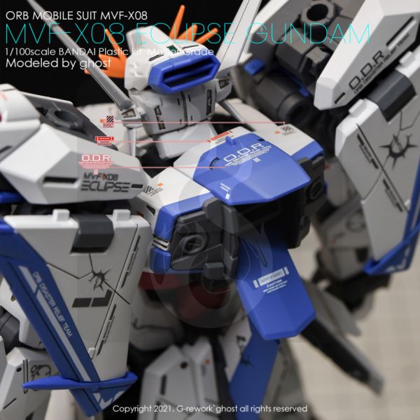 炎水貼 GHOST MG 星蝕鋼彈 專用水貼 CGMG38 炎水貼 GHOST MG 星蝕鋼彈 專用水貼 CGMG38