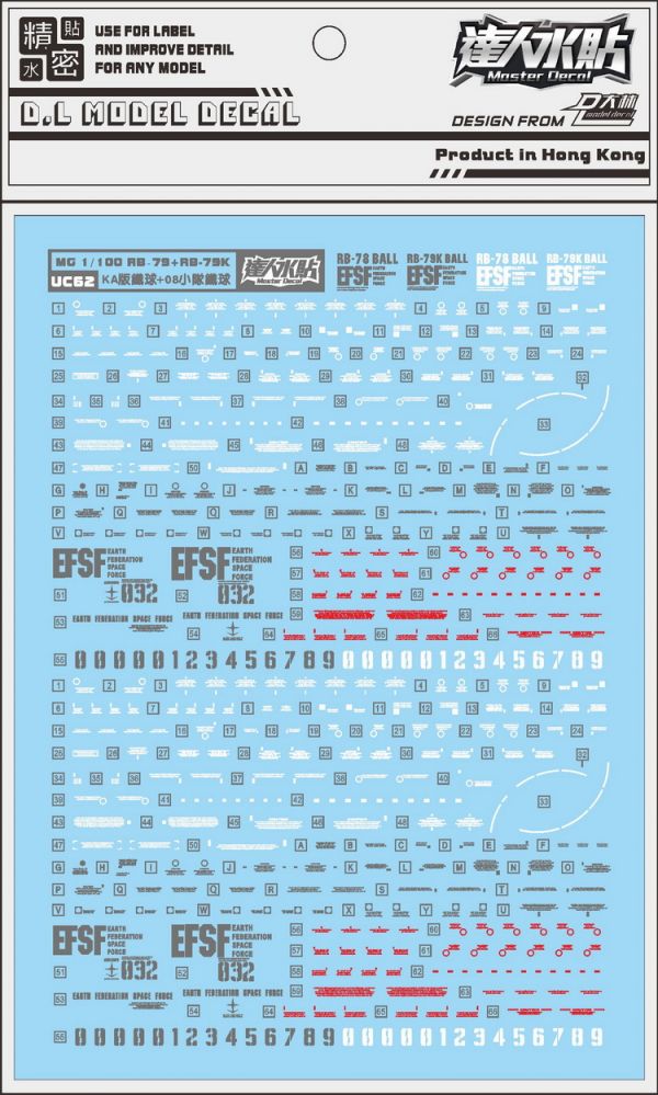 大林水貼 MG RB-79 球艇 鋼球 Ver.Ka  水貼 DLUC62 大林水貼 MG RB-79 球艇 鋼球 Ver.Ka  水貼 DLUC62