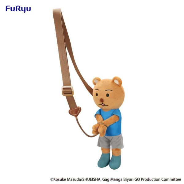 1月預購 Furyu景品 搞笑漫畫日和 熊吉被逮捕 絨毛側背包 A款 Furyu景品 搞笑漫畫日和 熊吉被逮捕 絨毛側背包 A款