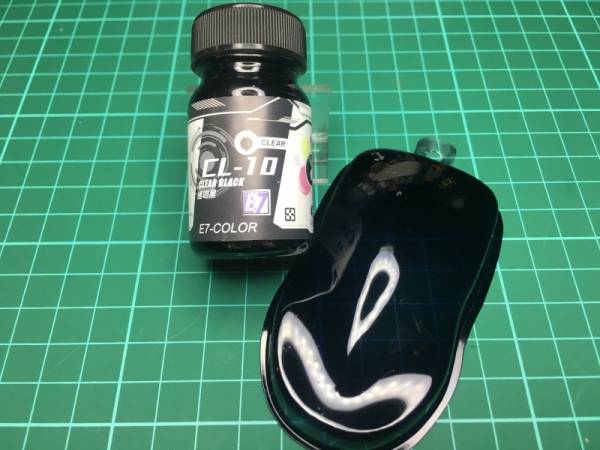 E7-CL-10 透明黑 E7.模型專用漆.硝基漆