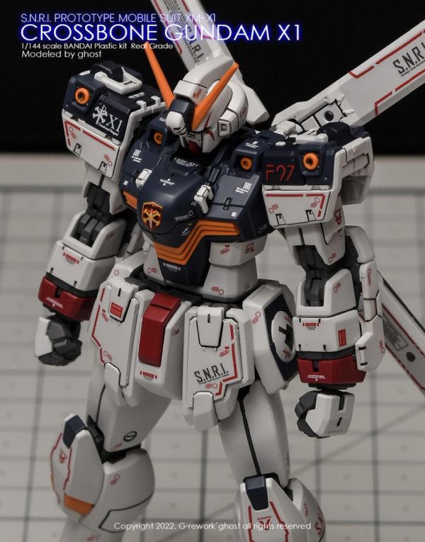 炎水貼 CHOST版 RG 海盜鋼彈X1 螢光 專用水貼 CGRG18 炎水貼 CHOST版 RG 海盜鋼彈X1 螢光 專用水貼 CGRG18