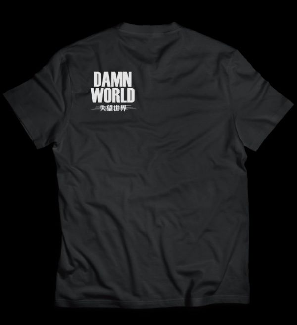 【DAMNWORLD】看不見的燙銀黑T 