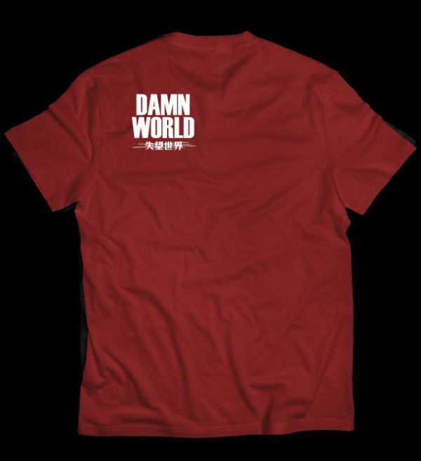【DAMNWORLD】白色目光X紅T 
