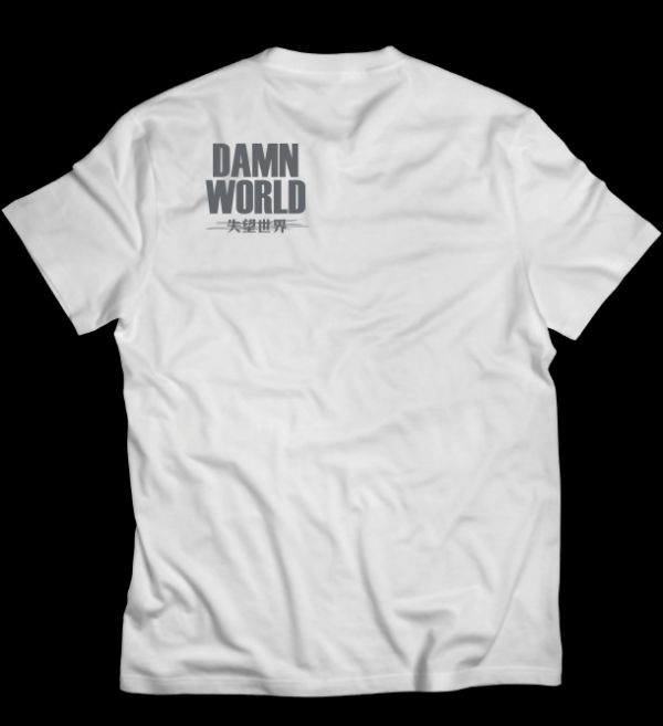【DAMNWORLD】灰色目光X白T 