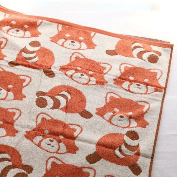 無撚系 可愛動物純棉毛巾被 無撚系毛巾.純棉毛巾.居家裝飾,彌月禮物.生日禮物,防曬抗紫外線,毛巾被,有機棉紗,男女不拘