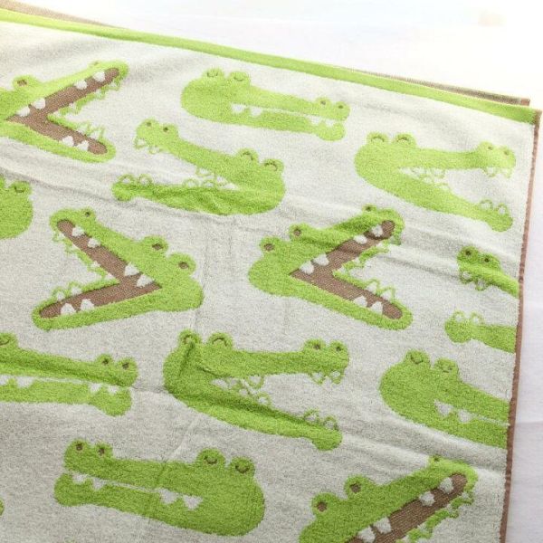 無撚系 可愛動物純棉毛巾被 無撚系毛巾.純棉毛巾.居家裝飾,彌月禮物.生日禮物,防曬抗紫外線,毛巾被,有機棉紗,男女不拘