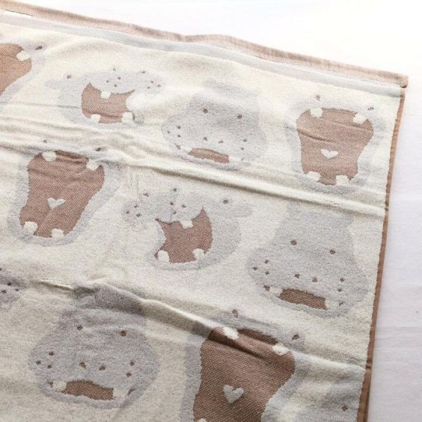 無撚系 可愛動物純棉毛巾被 無撚系毛巾.純棉毛巾.居家裝飾,彌月禮物.生日禮物,防曬抗紫外線,毛巾被,有機棉紗,男女不拘