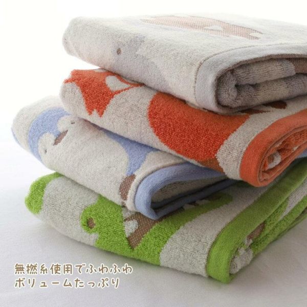 無撚系 可愛動物純棉毛巾被 無撚系毛巾.純棉毛巾.居家裝飾,彌月禮物.生日禮物,防曬抗紫外線,毛巾被,有機棉紗,男女不拘