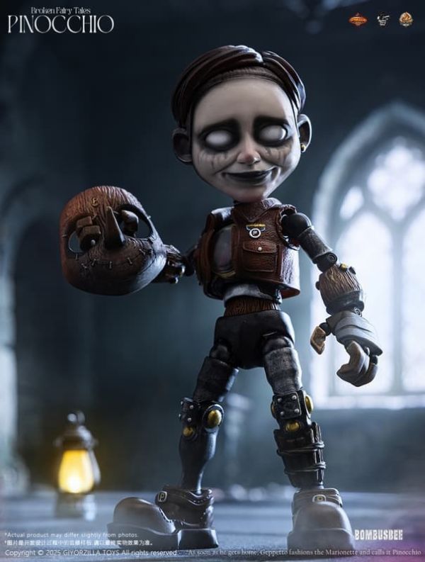 預購6月 GIYORZILLA TOYS 1/6 可動 A001 破碎的童話 匹諾曹(皮諾丘) 面具補充包 