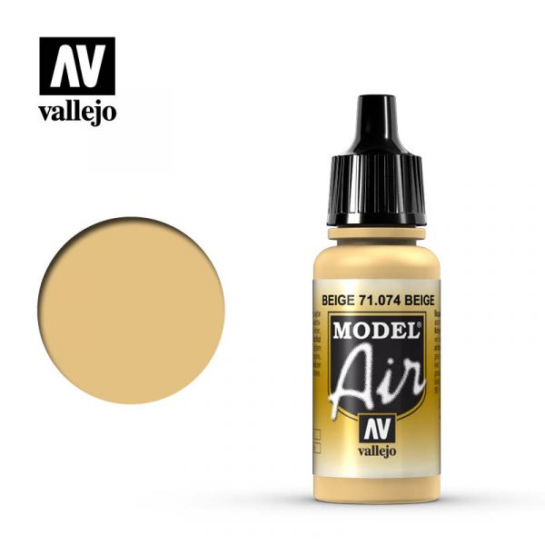 西班牙 Vallejo AV水性漆 Model Air 71074 米色 17ml 