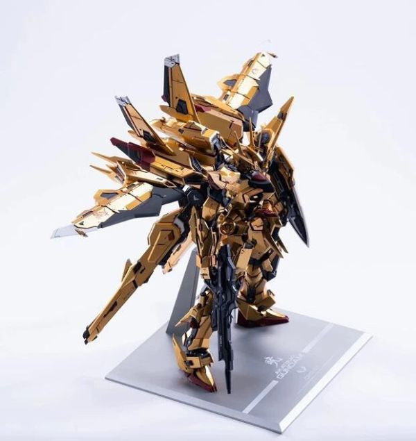 拂曉鋼彈 1/100 魔改 合金骨架 電鍍 組裝模型 