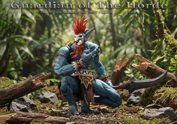 預購11月 灰騎士工作室 部落守衛 09 讚吉 暗影矛 Zanji 可動 