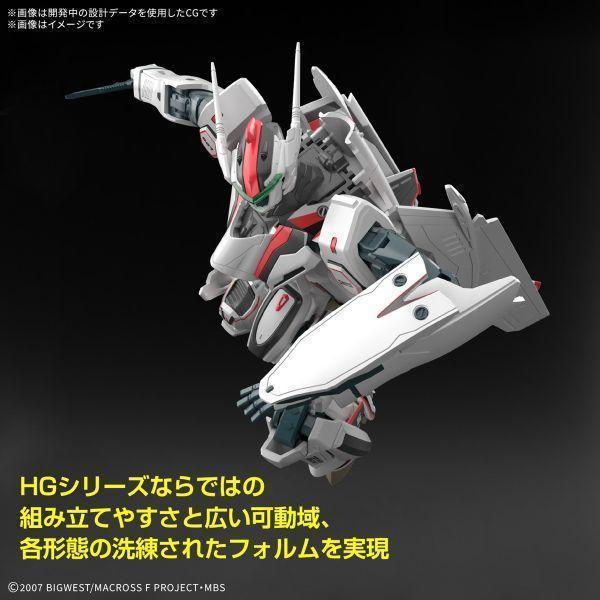 萬代 HG 超時空要塞Δ VF-25F 彌賽亞女武神 早乙女有人機  豪華套組 