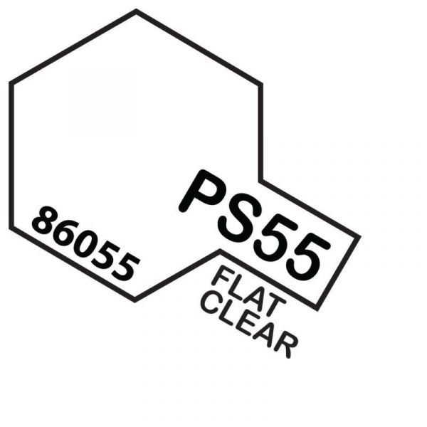 田宮 TAMIYA  PS-55 消光透明色 噴罐 (新配方 耐撞擊、高延展性 ) <硝基漆/100ml> 