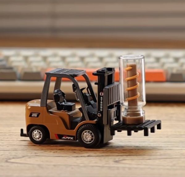現貨 2.4G遙控 1/64 迷你合金工程車 可變換 堆高機、吊車、板車 