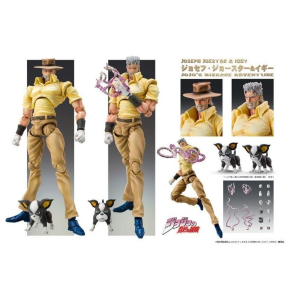 預購27年5月 超像可動 JOJO的奇妙冒險第三部 星塵遠征軍 喬瑟夫·喬斯達&伊奇 再版 