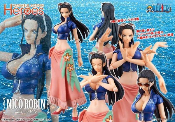 預購12月 再販 MegaHouse VARIABLE ACTION HEROES 海賊王 妮可羅賓 可動 