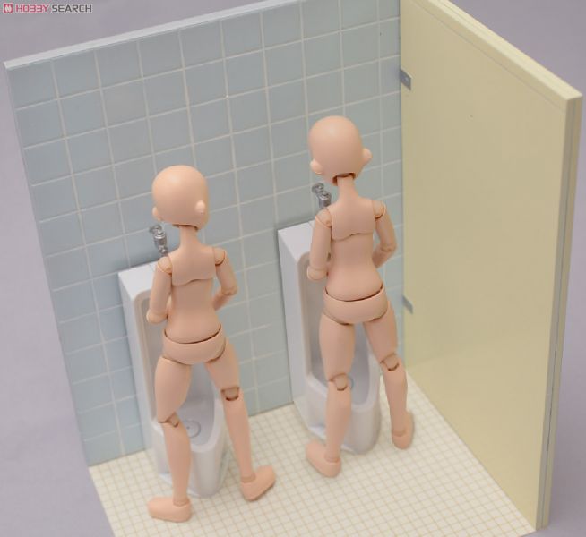 青島社 AOSHIMA 男子便所 男子廁所 1/12 場景 適用 FIGMA 黏土人 