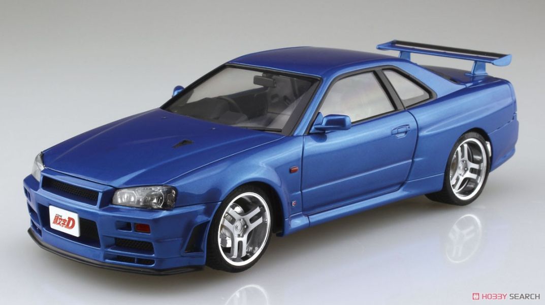 青島社 AOSHIMA 1/24 汽車模型 頭文字D No.9 星也好造 BNR34 日產Skyline GT-R 組裝模型 AAOSHIMA 1/24 頭文字D 藤原拓海 AE86 SPRINTER TRUENO [D計畫]