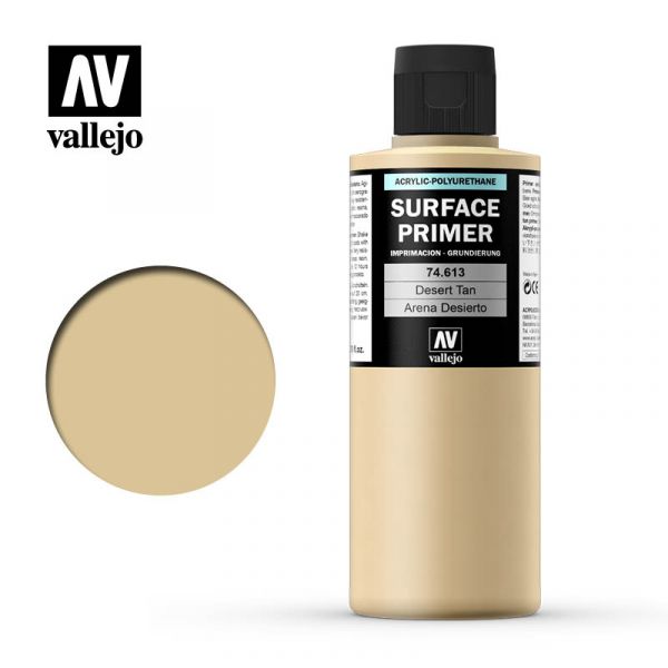 西班牙 Vallejo AV水性漆 74613 表面底漆 Surface Primer 沙色 200ml 