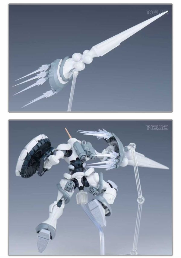 預購9月 MADWORKS 新月 萬代 HG 艾古沙貝専用強人 吉昂 (白瓷矛装備) 喷射特效件 透明 