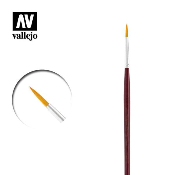 Vallejo P54100 塑膠纖維圓筆 